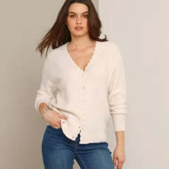 Fantasie gebreid vest, zacht aanvoelend