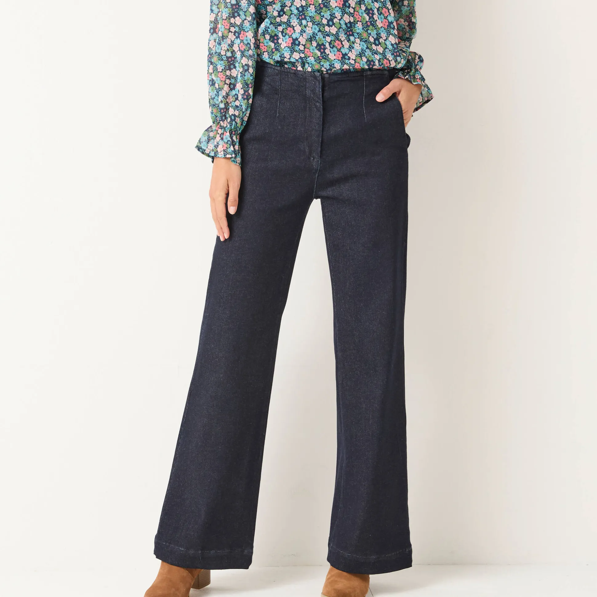 Flare jeans, hoge taille