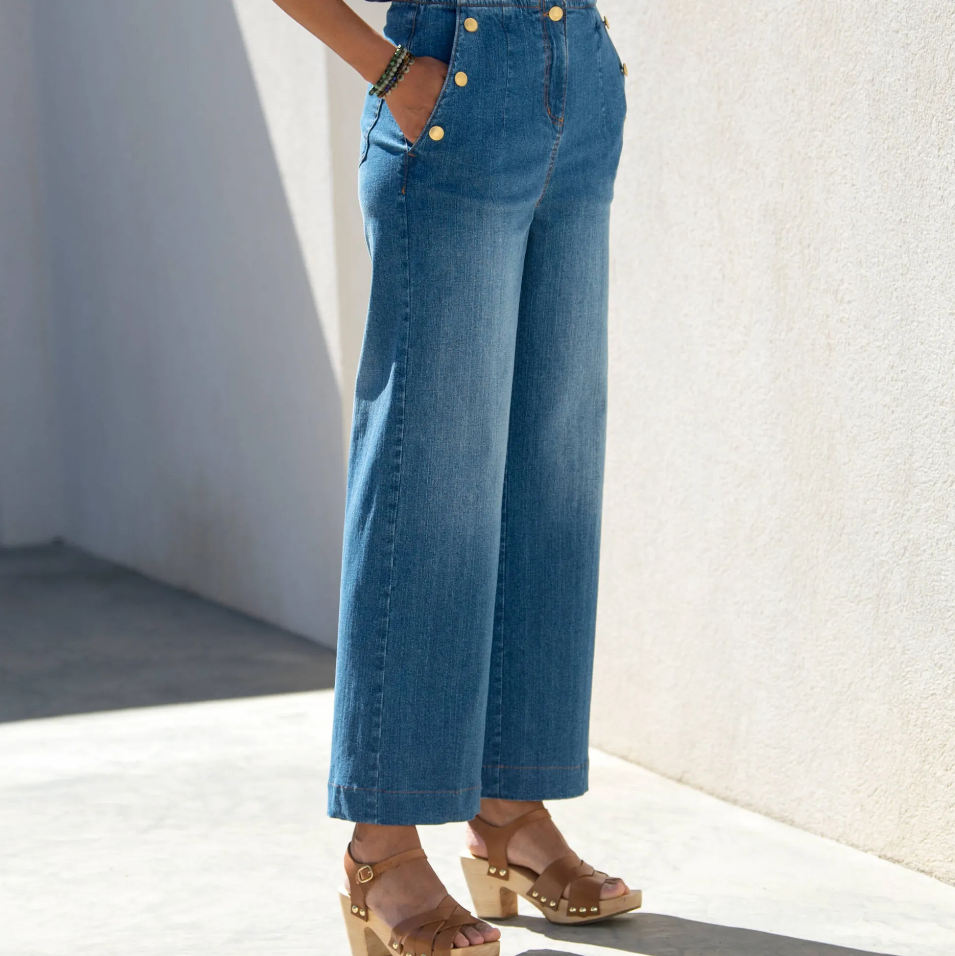 Flare jeans, hoge taille