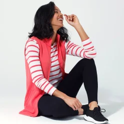 Fleece jasje met rits, zonder mouwen