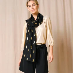 Foulard met pluimmotief