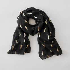 Foulard met pluimmotief