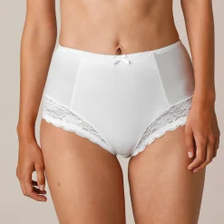 Gaineslip in glanstricot en kant Avila - set van 2