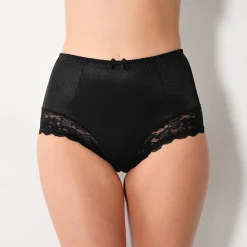 Gaineslip in glanstricot en kant Avila - set van 2