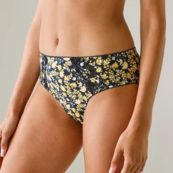 Geborduurde midislip in katoen met bloemenprint Olbia - set van 2