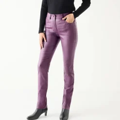 Gecoate rechte broek
