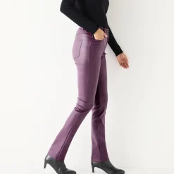 Gecoate rechte broek