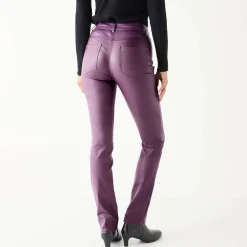 Gecoate rechte broek