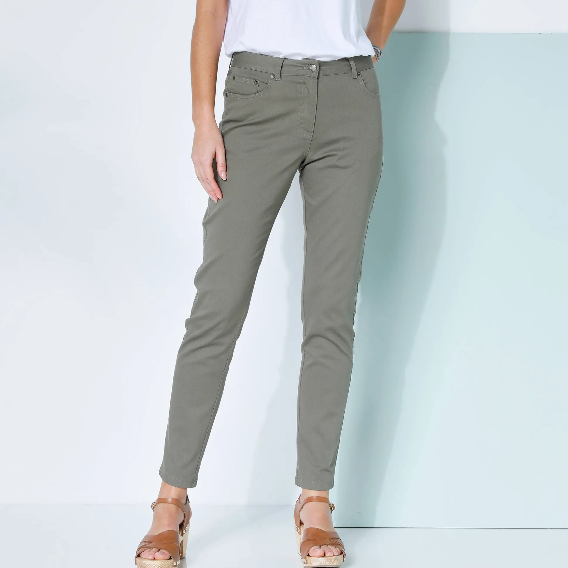 Gekleurde smalle jeans