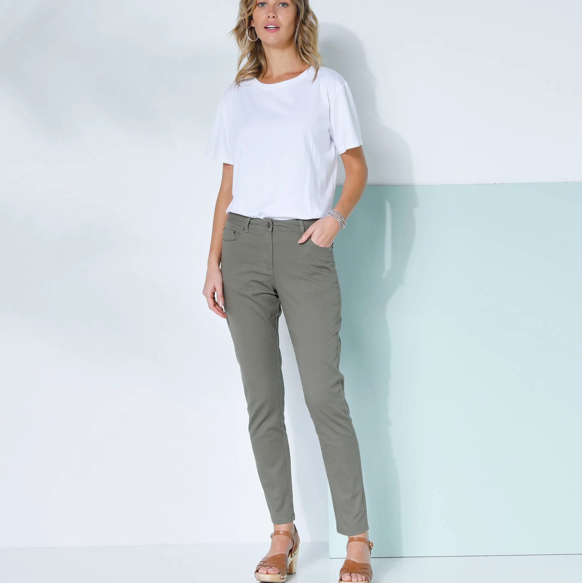 Gekleurde smalle jeans