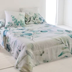 Gematelasseerde bedsprei Elyse, met bloemenprint