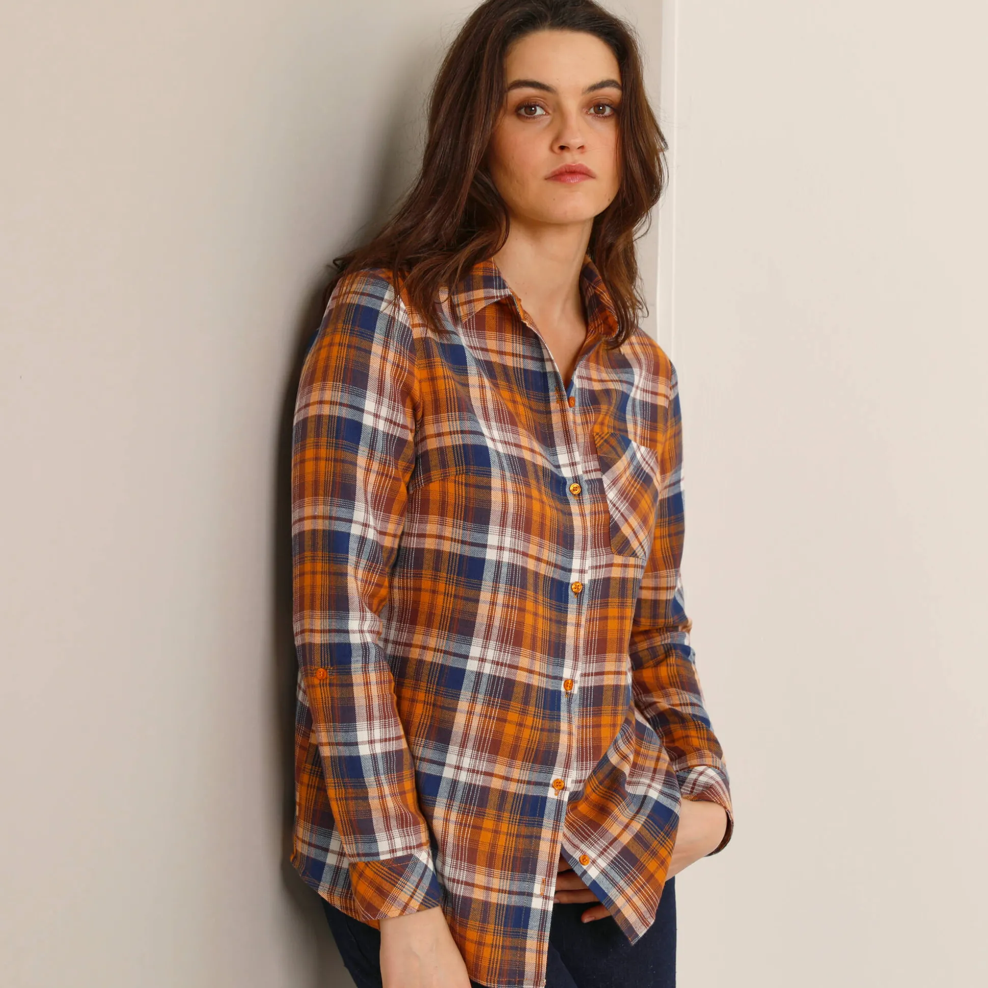 Geruit hemd in flanel