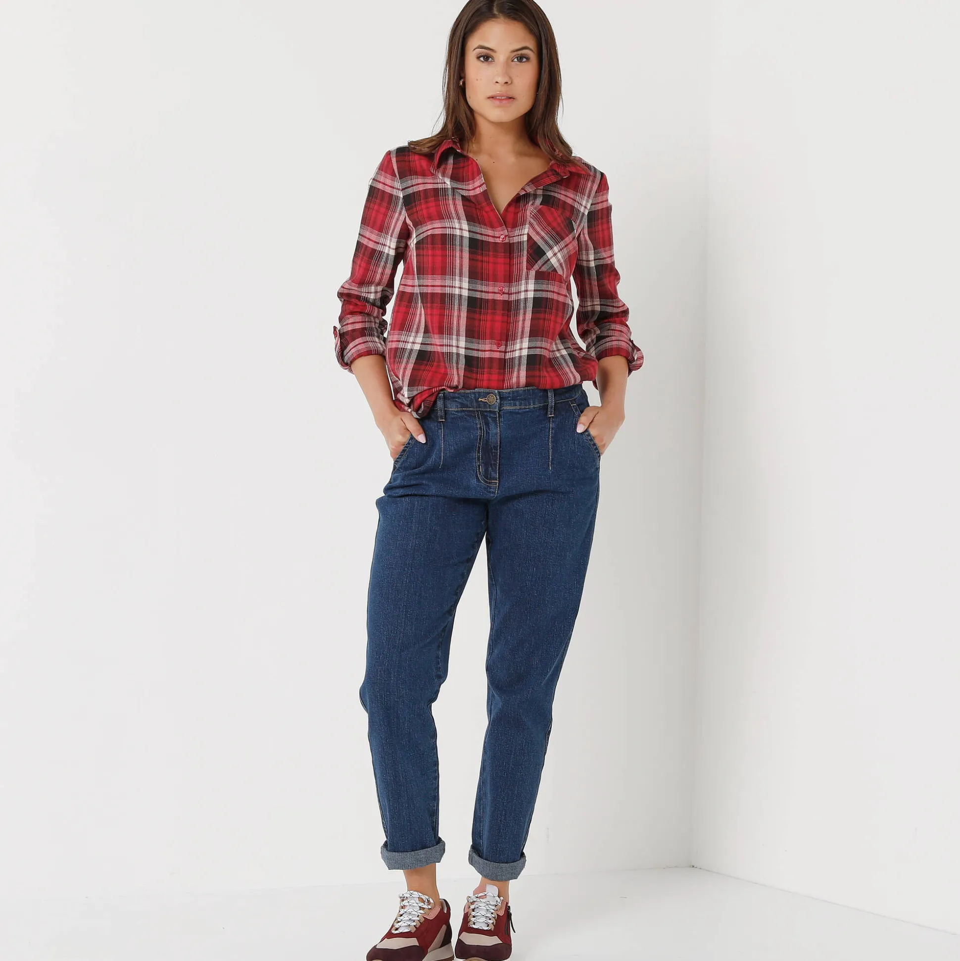 Geruit hemd in flanel