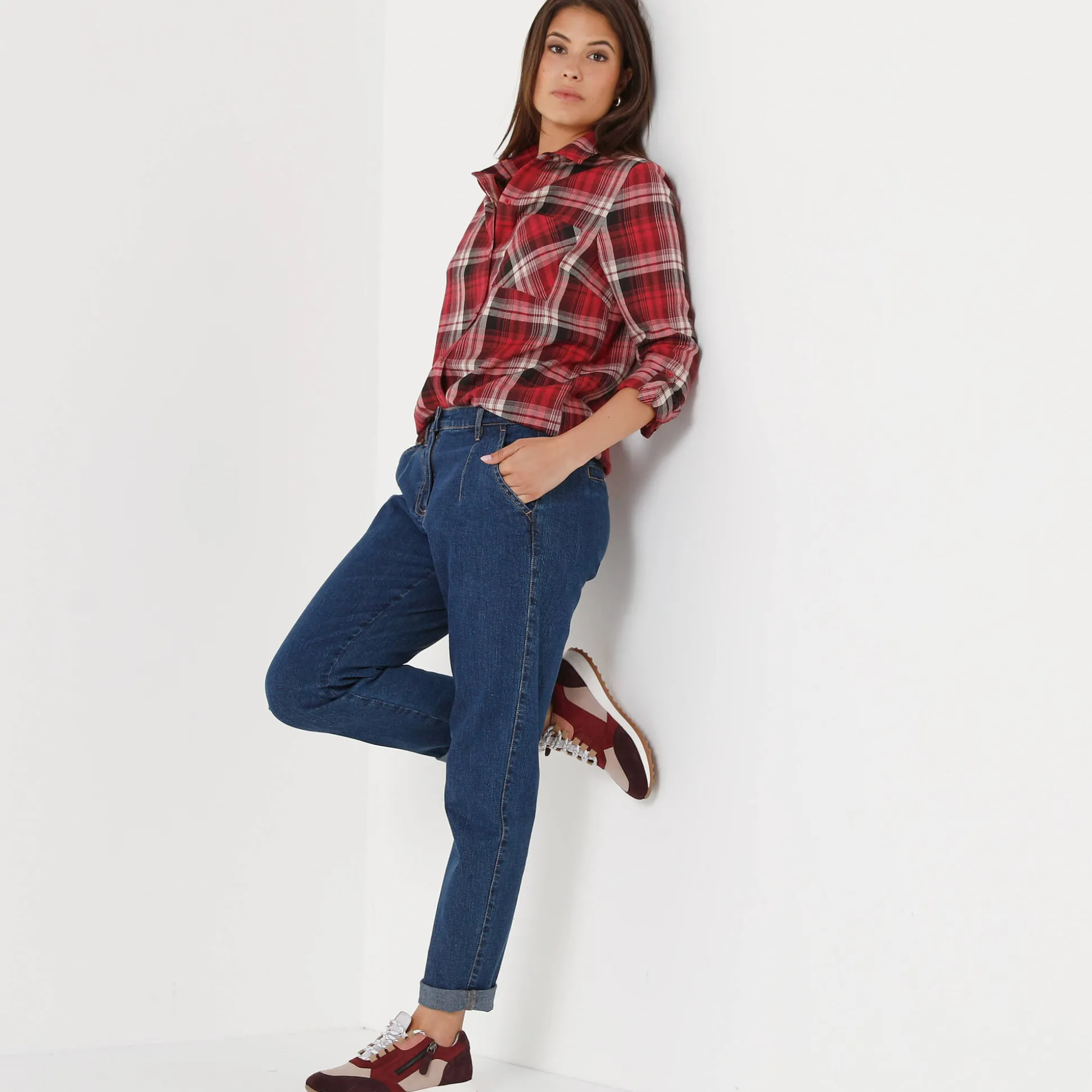 Geruit hemd in flanel