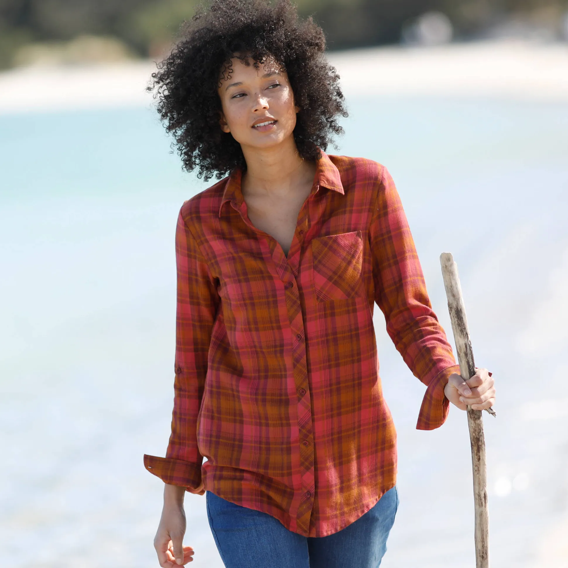 Geruit hemd in flanel