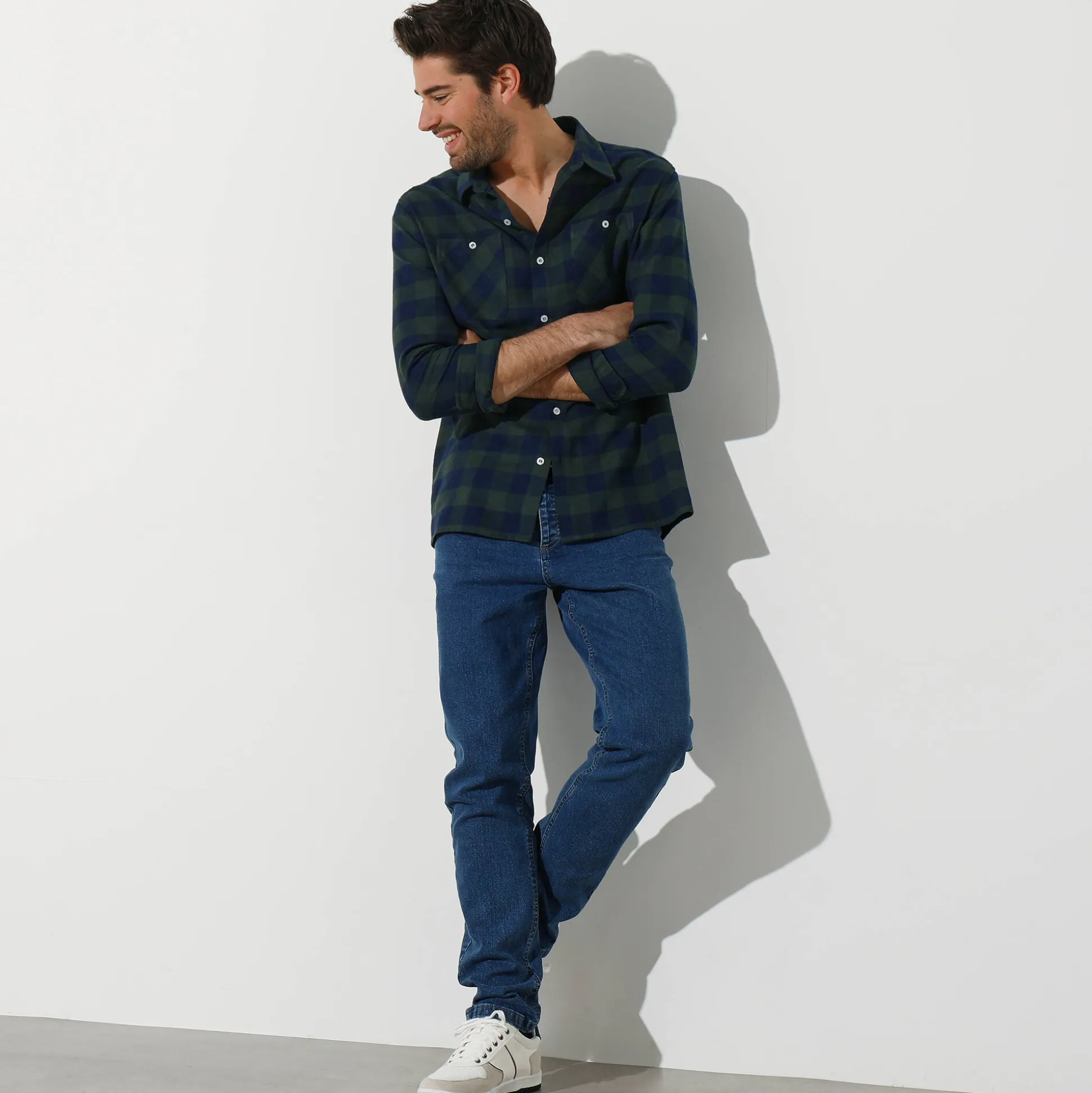 Geruit hemd in flanel - set van 3