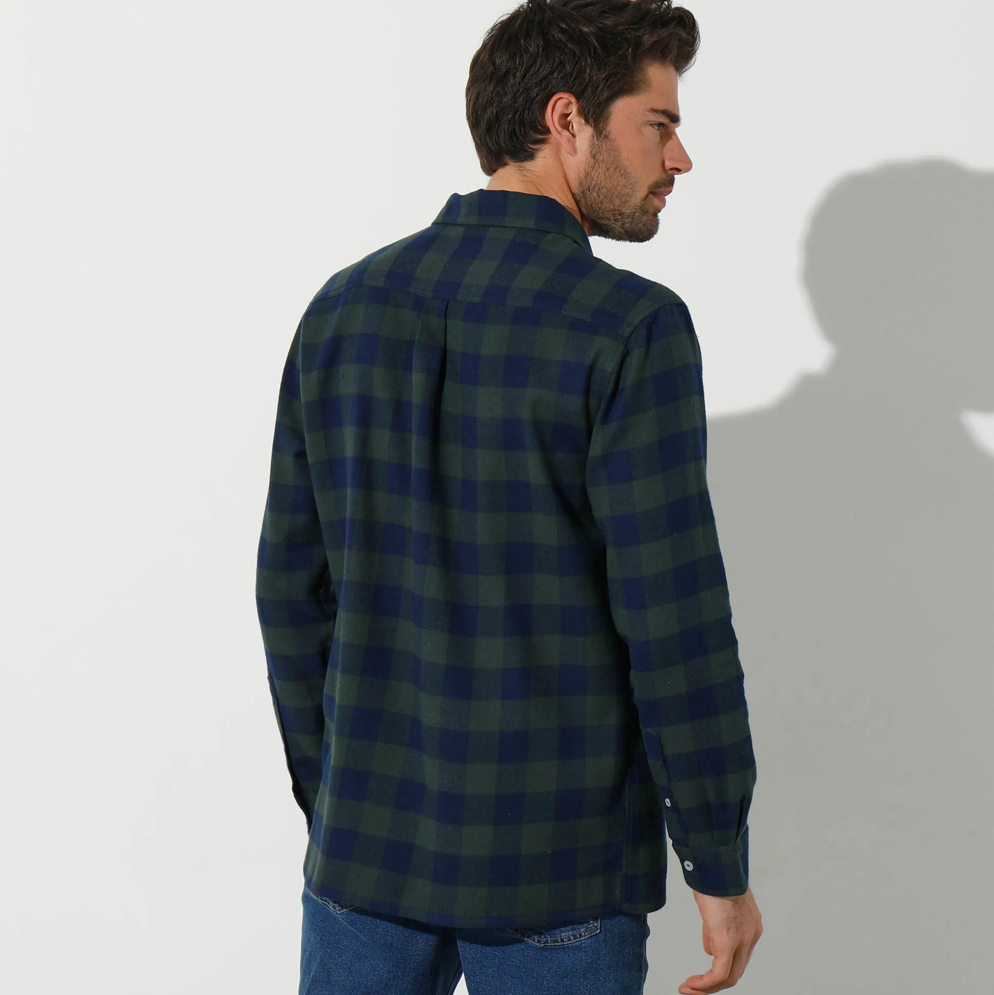 Geruit hemd in flanel - set van 3
