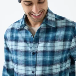 Geruit werkhemd in flanel - set van 2 kleuren
