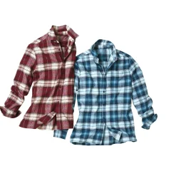 Geruit werkhemd in flanel - set van 2 kleuren