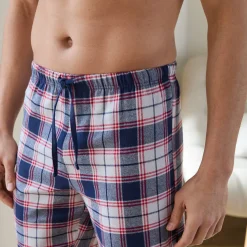 Geruite pyjamabroek in flanel