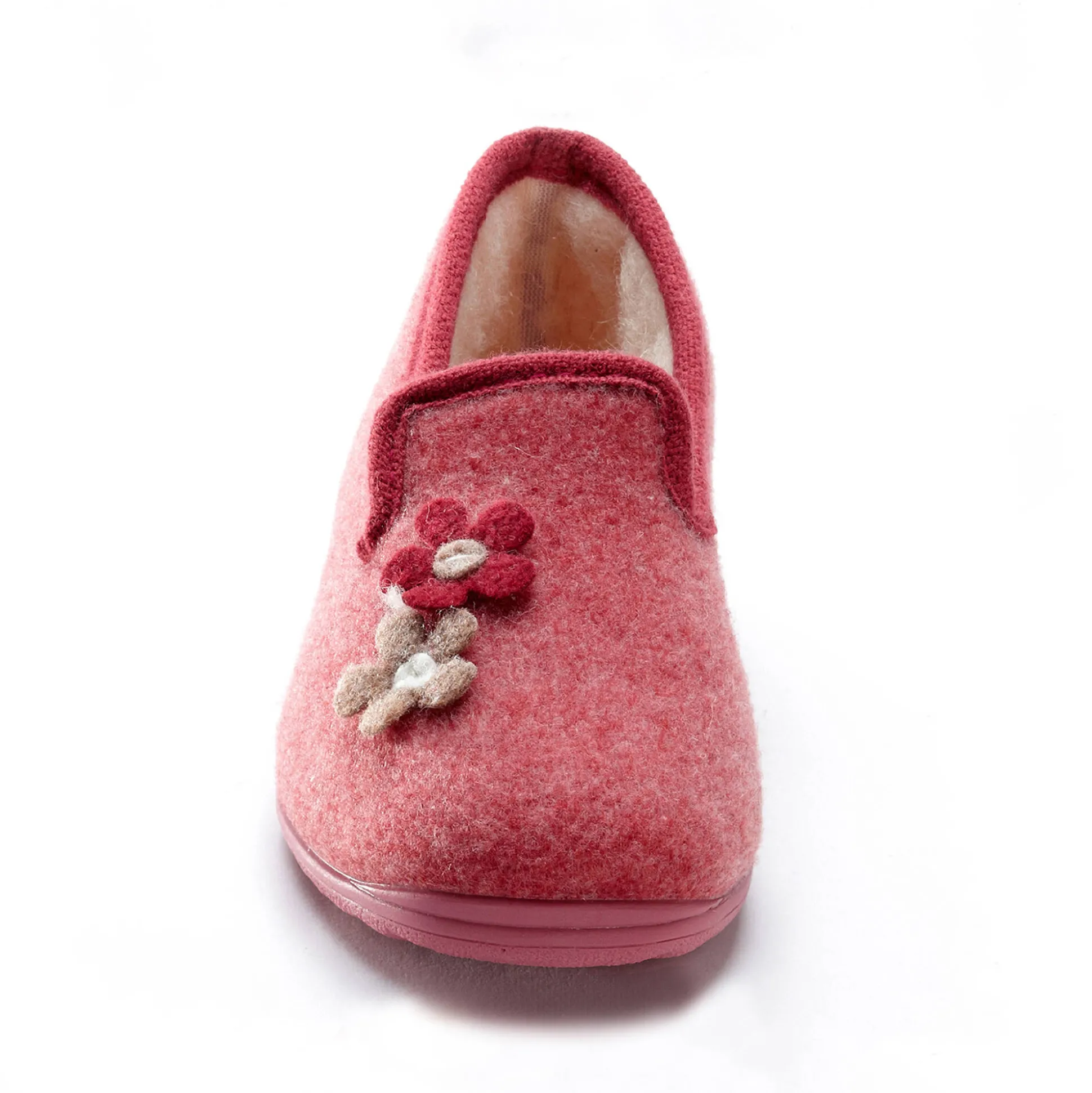Gesloten pantoffels met bloemetjes