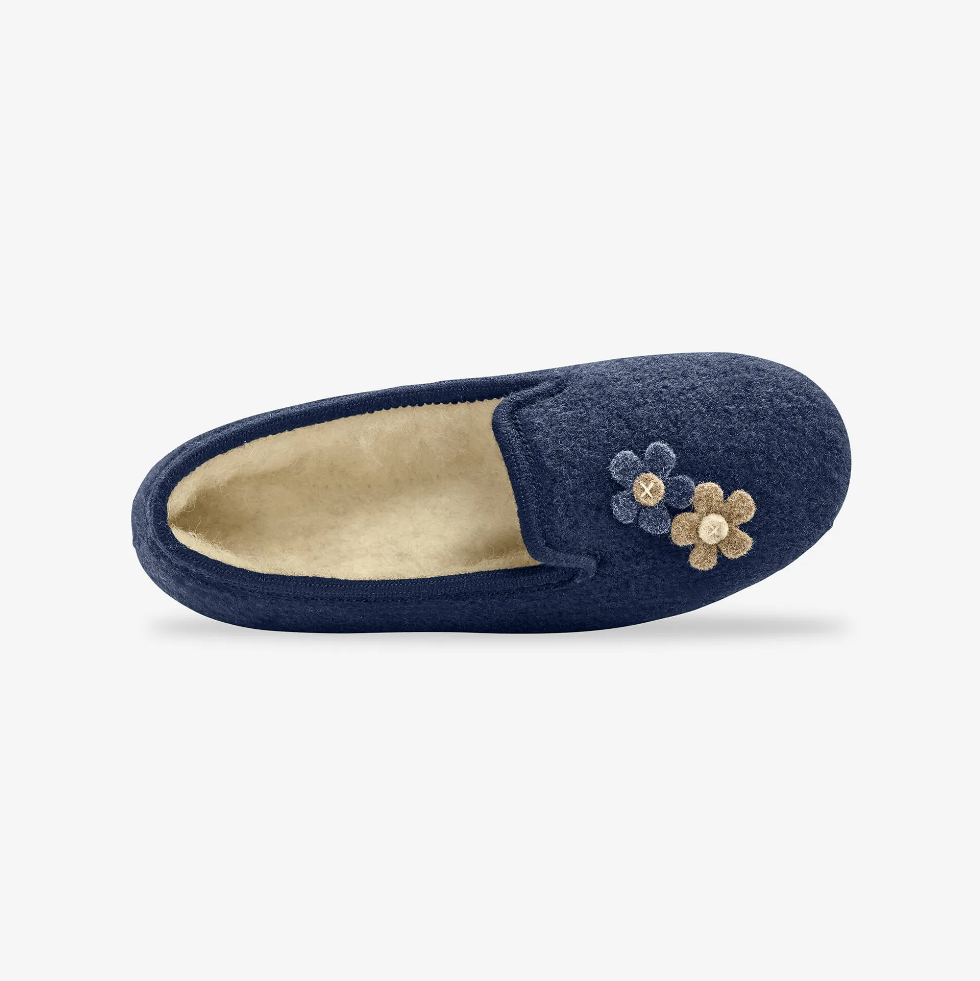 Gesloten pantoffels met bloemetjes