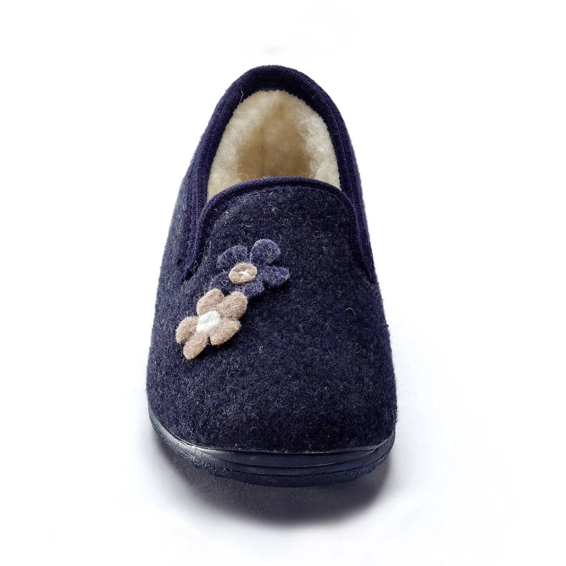 Gesloten pantoffels met bloemetjes