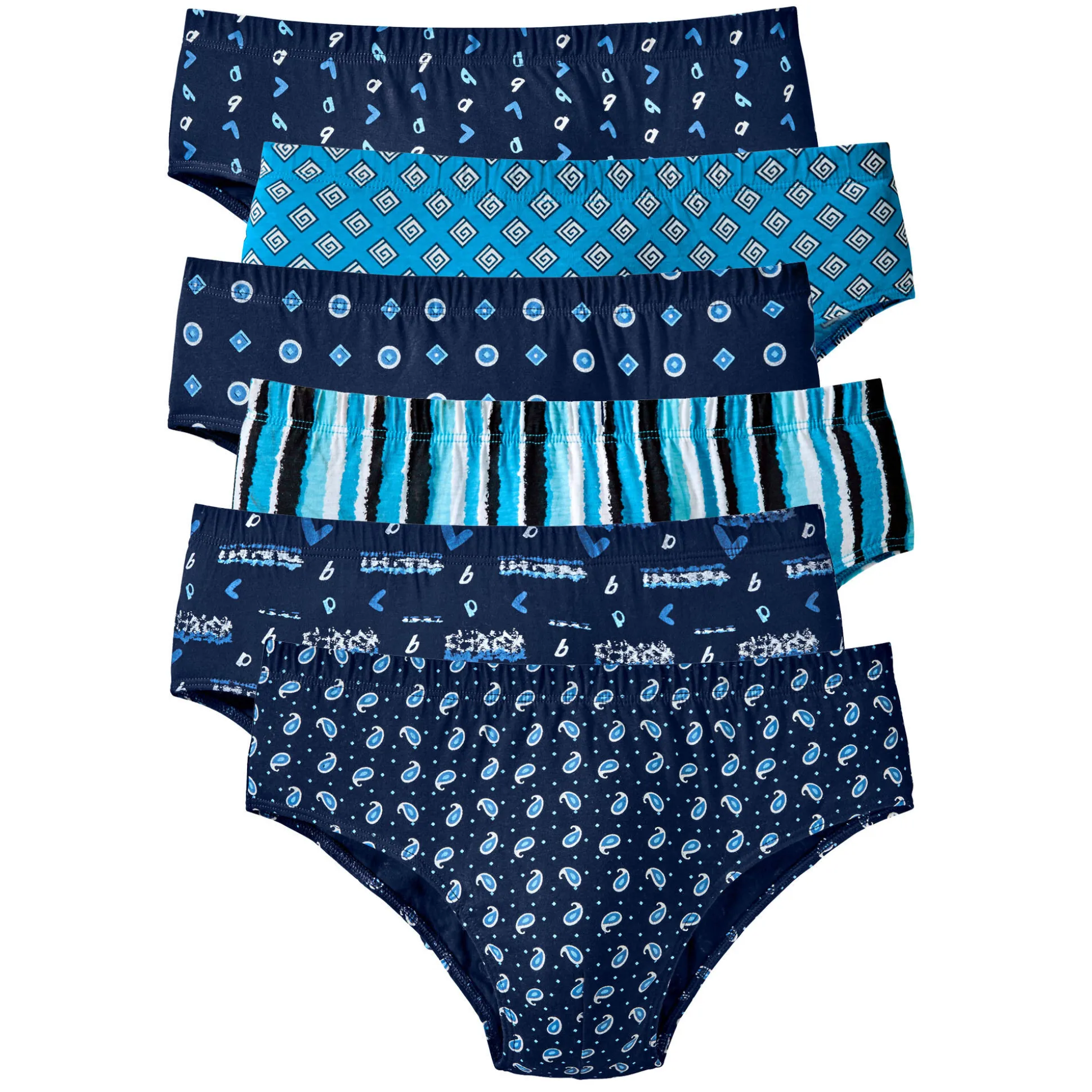Gesloten slip met comforttaille - set van 6