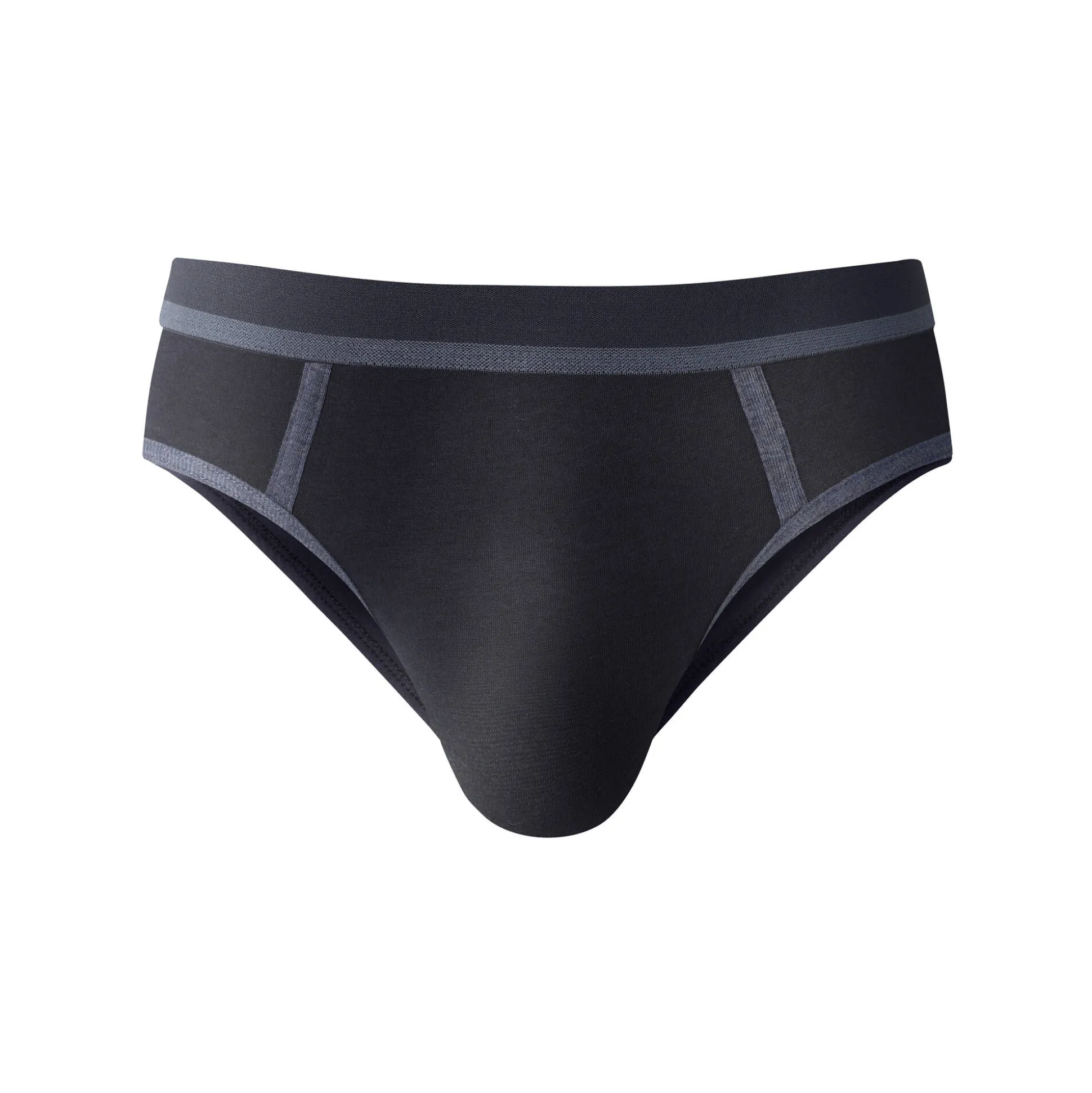 Gesloten slip met contrasterende naden, hoge taille - set van 4