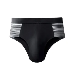 Gesloten slip met hoge taille en ingeweven motieven - set van 4