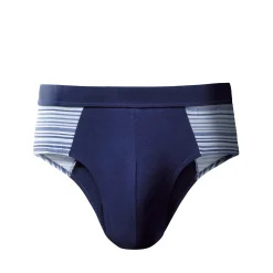 Gesloten slip met hoge taille en ingeweven motieven - set van 4