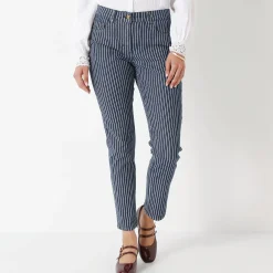 Gestreepte 7/8-jeans