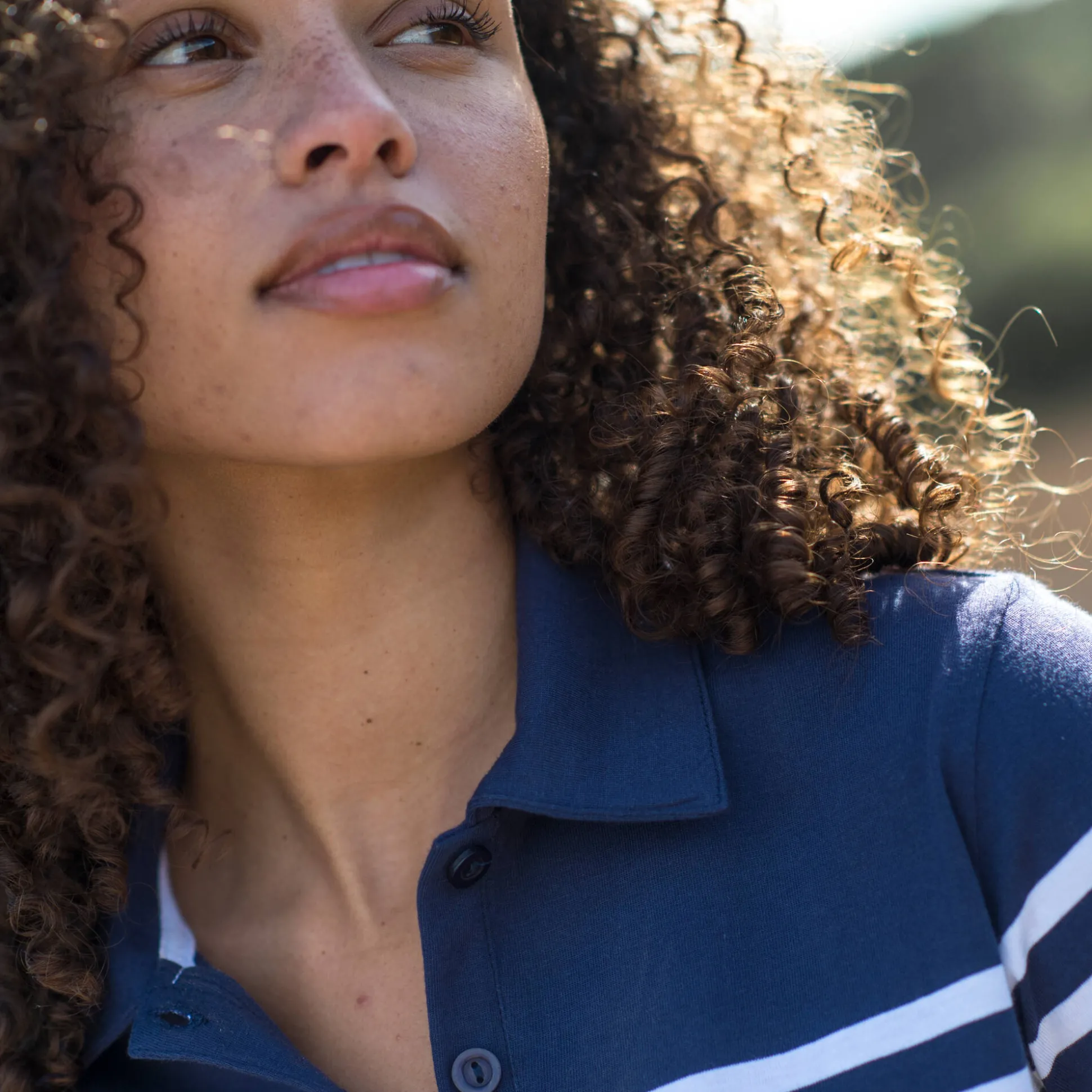 Gestreepte polo in jerseytricot