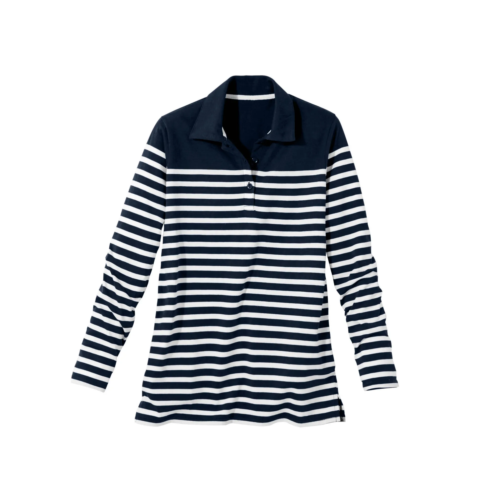 Gestreepte polo in jerseytricot