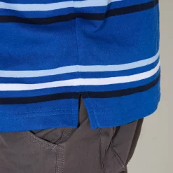 Gestreepte polo met korte mouwen