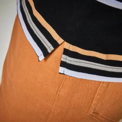 Gestreepte polo met korte mouwen