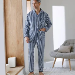 Gestreepte pyjama - katoenflanel