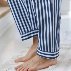 Gestreepte pyjama - katoenpopeline