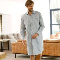 Gestreepte pyjama in liketstijl - katoenflanel