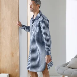 Gestreepte pyjama in liketstijl - katoenflanel