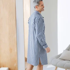Gestreepte pyjama in liketstijl - katoenflanel