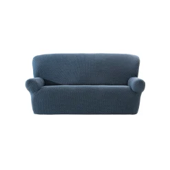 Getextureerde, bi-rekbare hoes voor zitbank en fauteuil met armleuningen