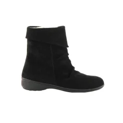 Gevoerde boots in splitleer