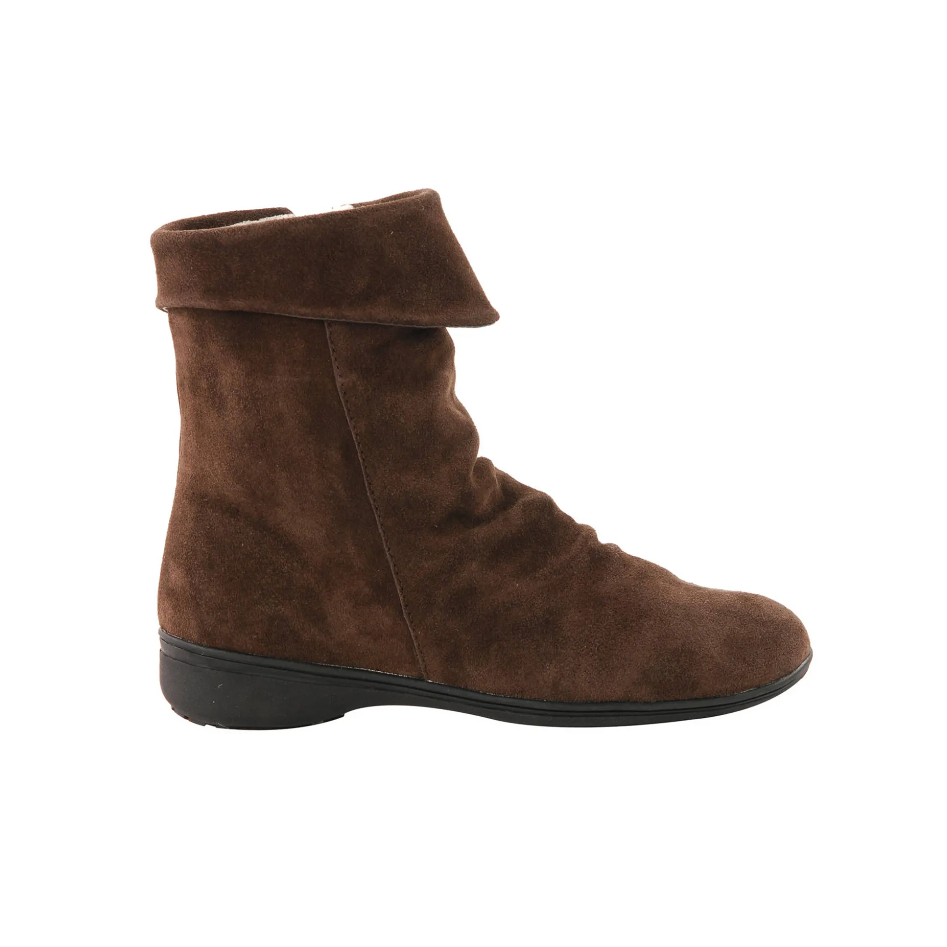 Gevoerde boots in splitleer