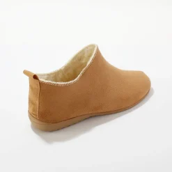 Gevoerde pantoffels, suedine