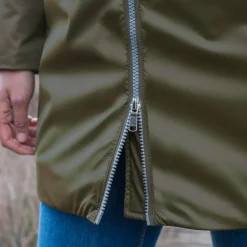 Gevoerde, waterdichte parka, halflang