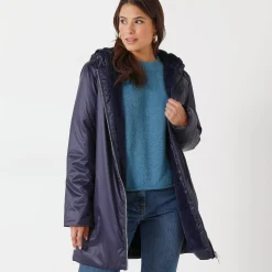 Gevoerde, waterdichte parka, halflang