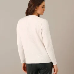 Gilet met ronde hals en knopen