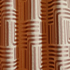Gordijn in jacquard met lijnenprint