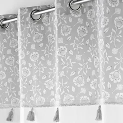 Gordijn met bloemenprint